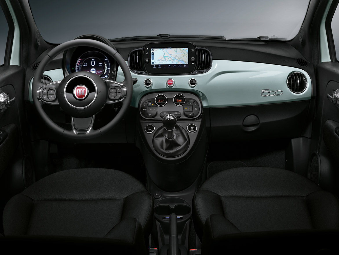 Fiat 500 Wnętrze
