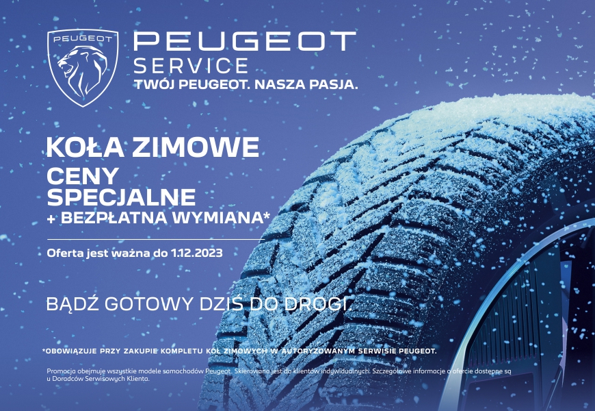 Serwis Peugeota - koła zimowe i opony