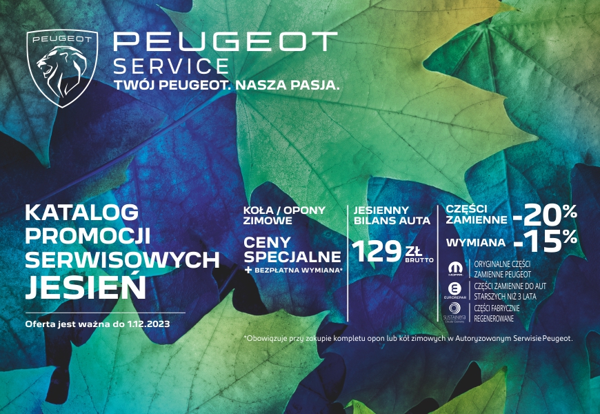 Serwis Peugeota - promocja sezonowa